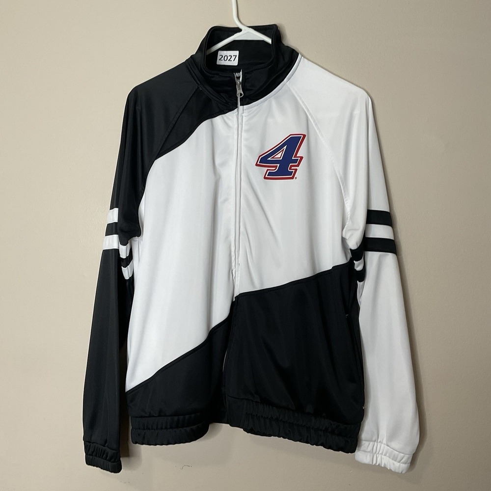 NASCAR Kevin Harvick G III Carl Banks 4her Women's Jacket Size XL White Black‎